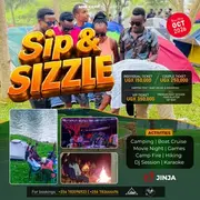 Sip and Sizzle event poster